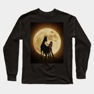 Moon Woman Long Sleeve T-Shirt